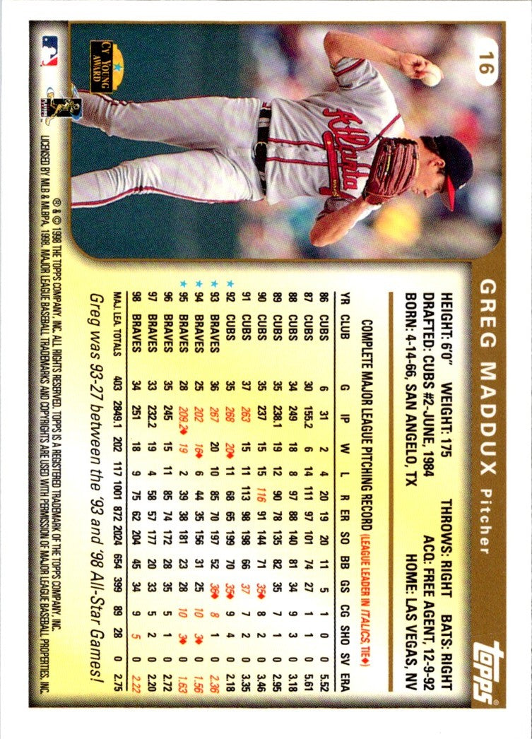 1997 Donruss Team Sets Greg Maddux