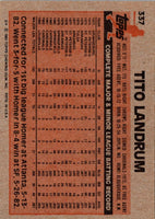 1983 Topps Tito Landrum #337 EX