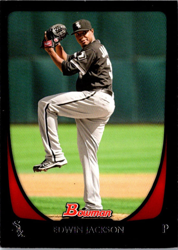 2011 Bowman Gold Edwin Jackson #3