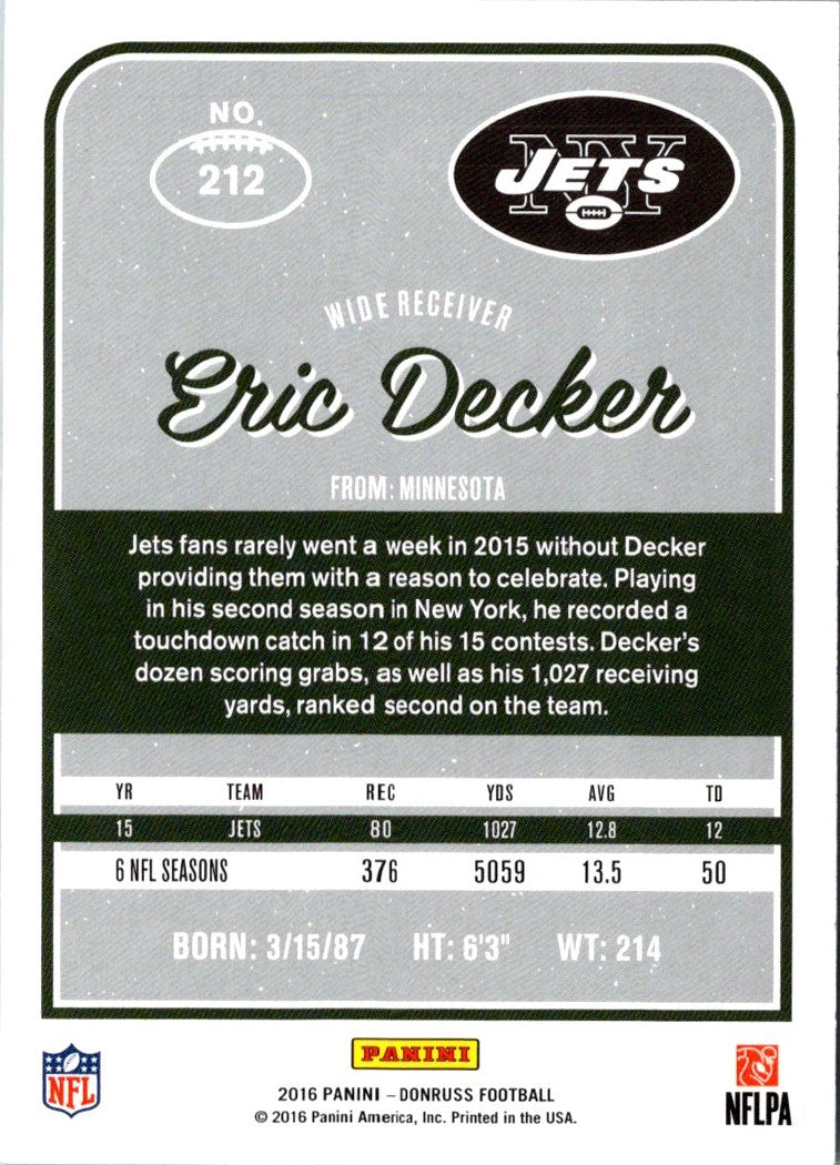 2016 Donruss Eric Decker