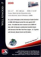 2009 TriStar PROjections Will Atwood #200