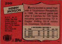 1987 Topps Kenny Jackson #299 NM+