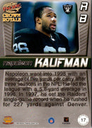 1998 Pacific Crown Royale Pillars of the Game Napoleon Kaufman