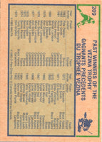 1983 O-Pee-Chee Pete Peeters #209