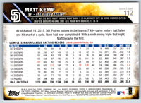 2016 Topps Matt Kemp #112