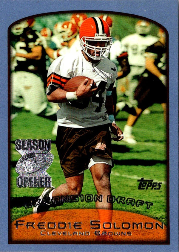 1999 Topps Season Opener Freddie Solomon #139