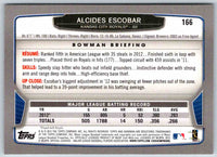 2014 Bowman Alcides Escobar #166