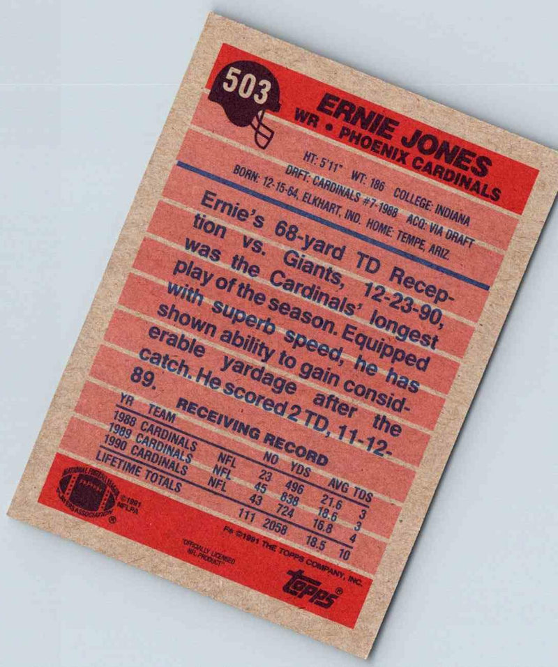 1991 Topps Football Ernie Jones