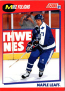 1991 Score Canadian English Mike Foligno
