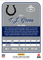 2016 Donruss Optic T.J. Green #143 Rookie
