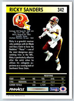 1991 Pinnacle Ricky Sanders #342