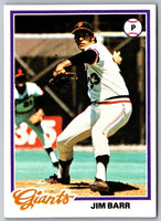 1978 Topps Jim Barr #62