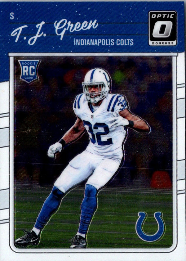 2016 Donruss Optic T.J. Green #143 Rookie