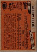 1981 Topps Gerry Ellis #291 Rookie