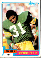 1981 Topps Gerry Ellis #291 Rookie