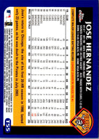 2003 Topps Chrome Jose Hernandez #T55