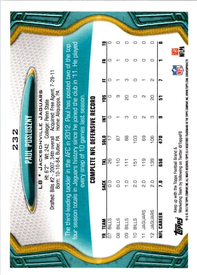 2013 Topps Paul Posluszny