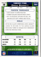 2006 Topps Total Drew Bennett #110