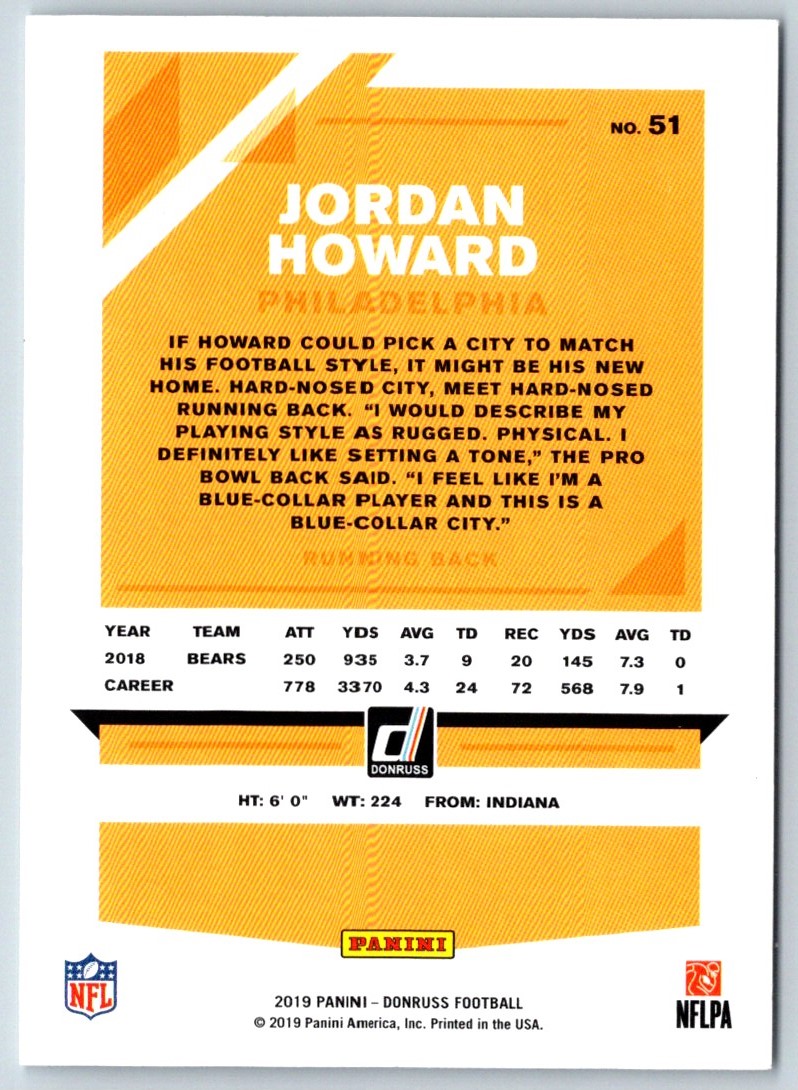 2019 Donruss Jordan Howard