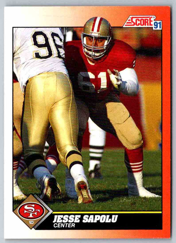 1991 Score Jesse Sapolu #434