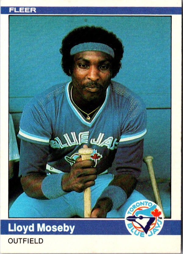 1984 Fleer Lloyd Moseby #164