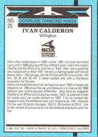 1988 Donruss Diamond Kings Ivan Calderon #25