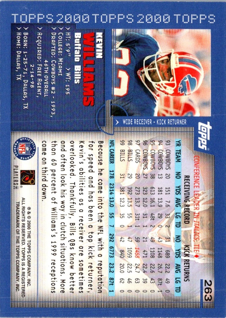 2000 Topps Kevin Williams