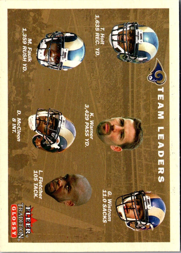 2001 Fleer Tradition St. Louis Rams Team Leaders #400