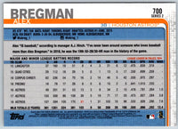 2019 Topps 150th Anniversary Alex Bregman #700