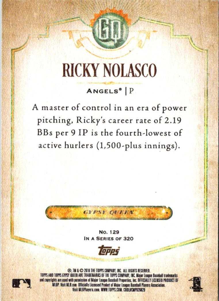 2018 Topps Gypsy Queen Ricky Nolasco