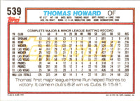 1992 Topps Thomas Howard #539