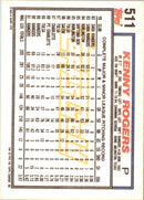 1992 Topps Gold Kenny Rogers