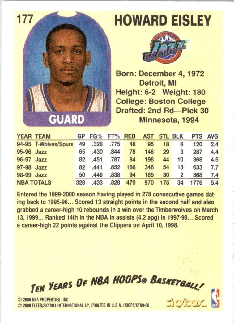 1999 Hoops Decade Howard Eisley