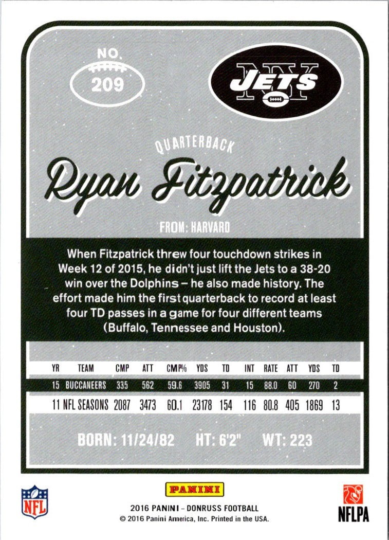 2016 Donruss Ryan Fitzpatrick