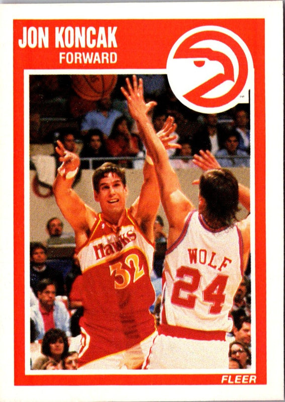 1989 Fleer Jon Koncak #2 Rookie