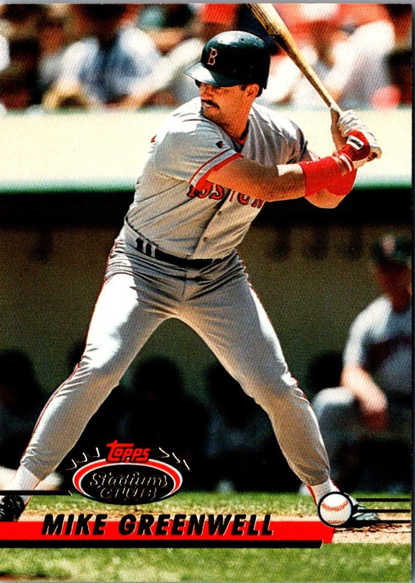 1993 Stadium Club Mike Greenwell #86