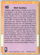 1991 Fleer Matt Guokas