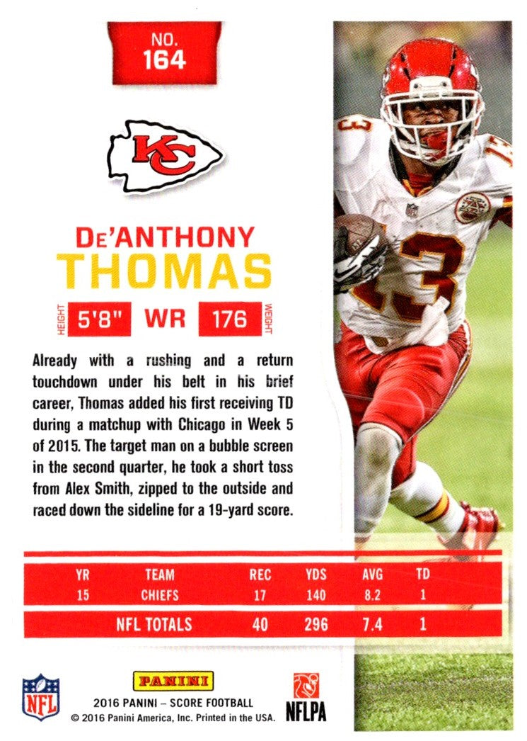 2016 Score De'Anthony Thomas