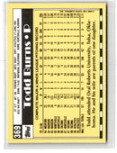 1990 Topps Tiffany Todd Burns