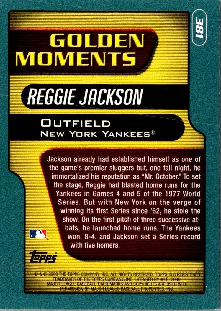 2001 Topps Reggie Jackson