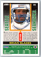 1992 Score Brian Blades #86
