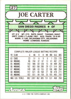 1990 Topps Ames All-Stars Joe Carter #27