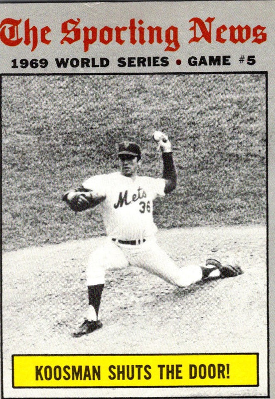 1970 Topps World Series Game 5 - Koosman Shuts The Door! #309 EX-MT+