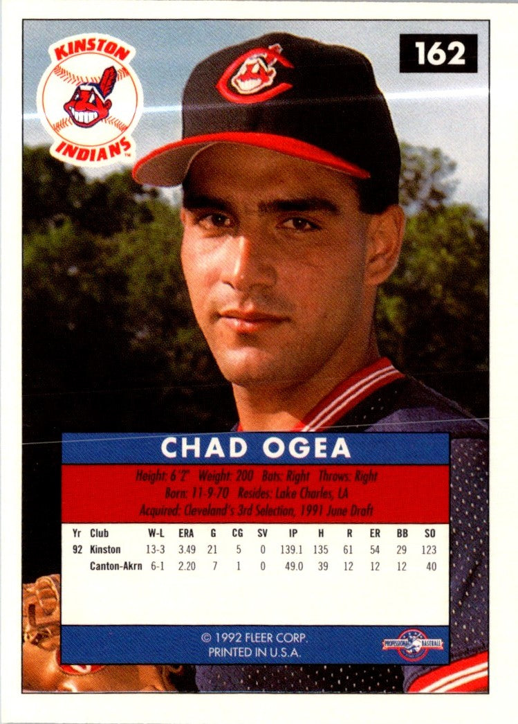 1992 Fleer Excel Chad Ogea