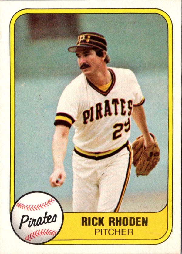 1981 Fleer Rick Rhoden #377