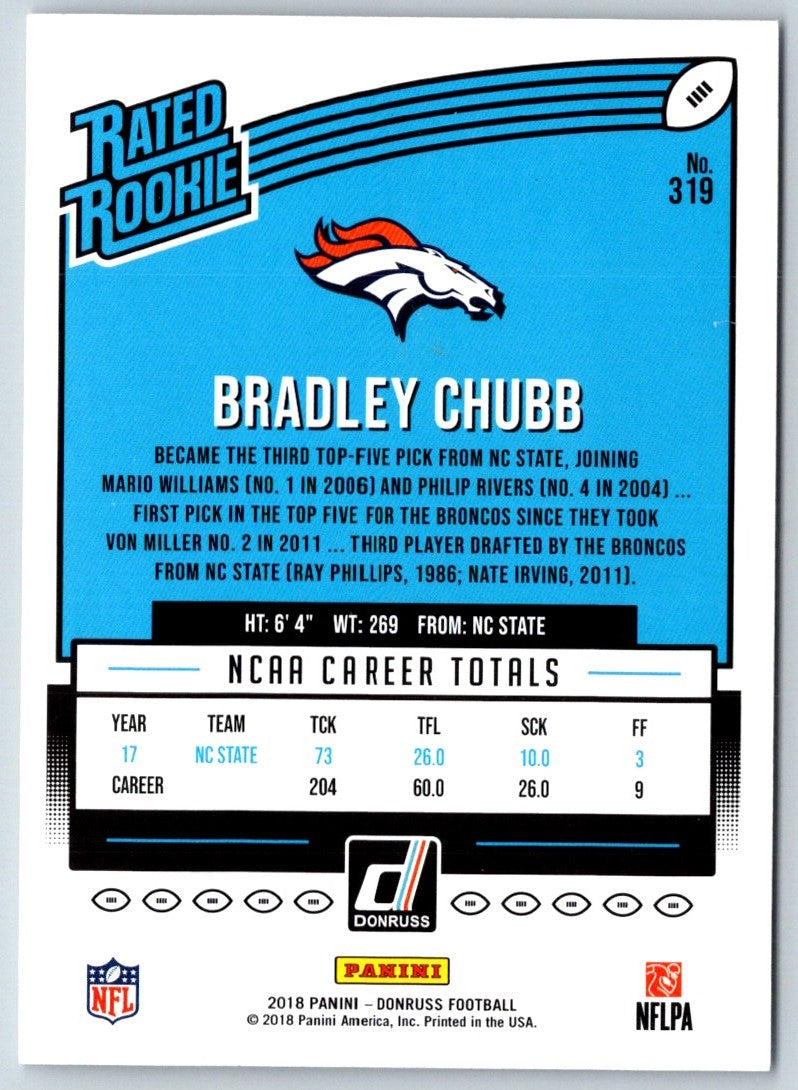 2018 Donruss Bradley Chubb