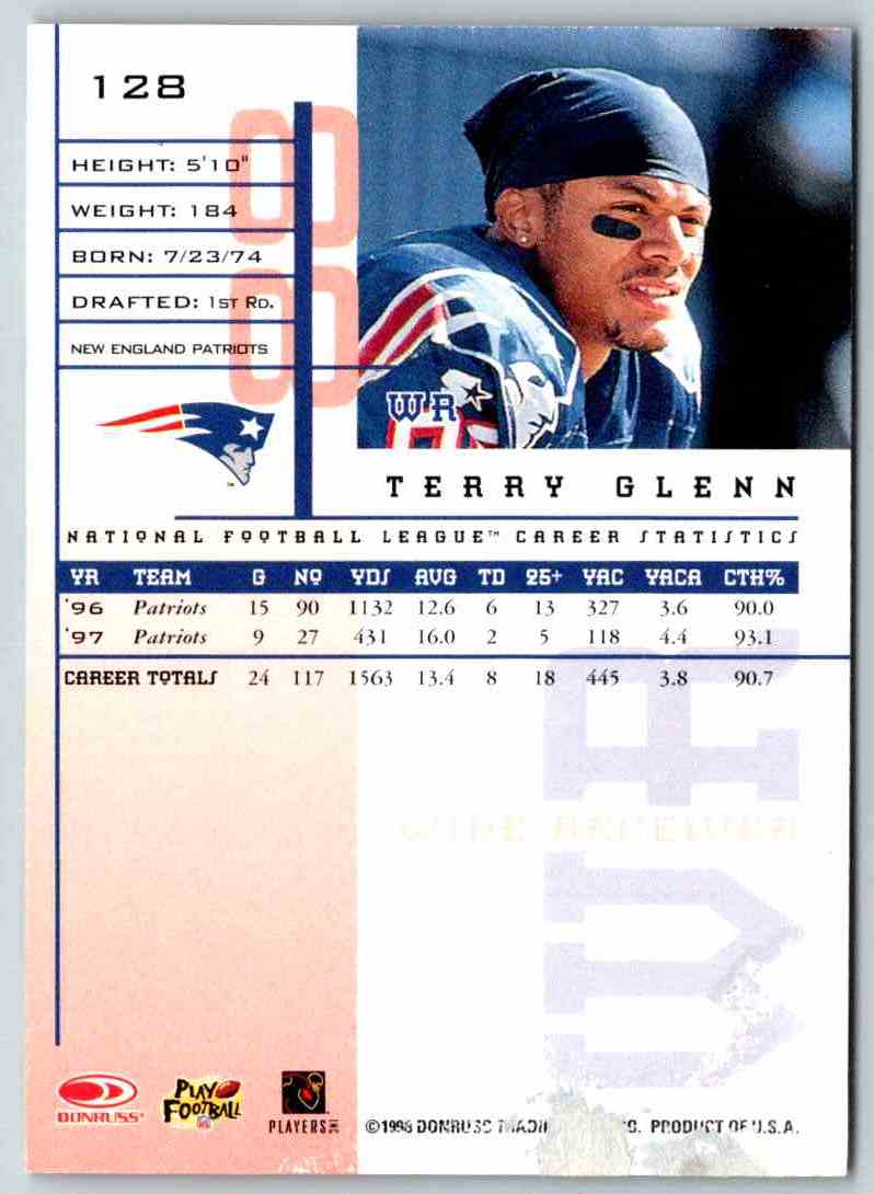 1998 Leaf Rookies And Stars Terry Glenn