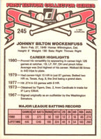 1981 Donruss John Wockenfuss #245