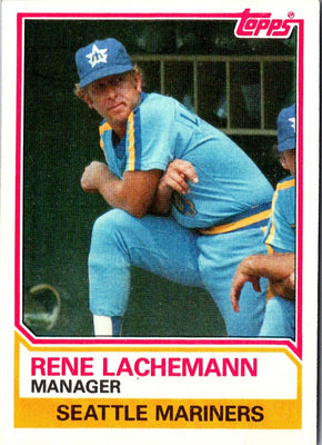 1983 Topps Rene Lachemann #336 EX