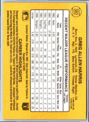 1987 Donruss Greg Harris